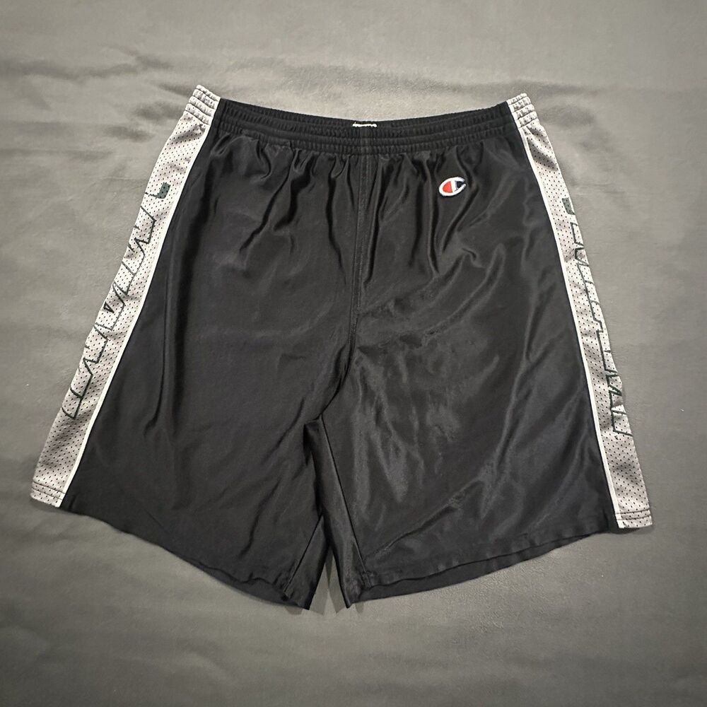 Vintage Miami Hurricanes Basketball Shorts Mens XL Shiny Dazzle NCAA 90s College